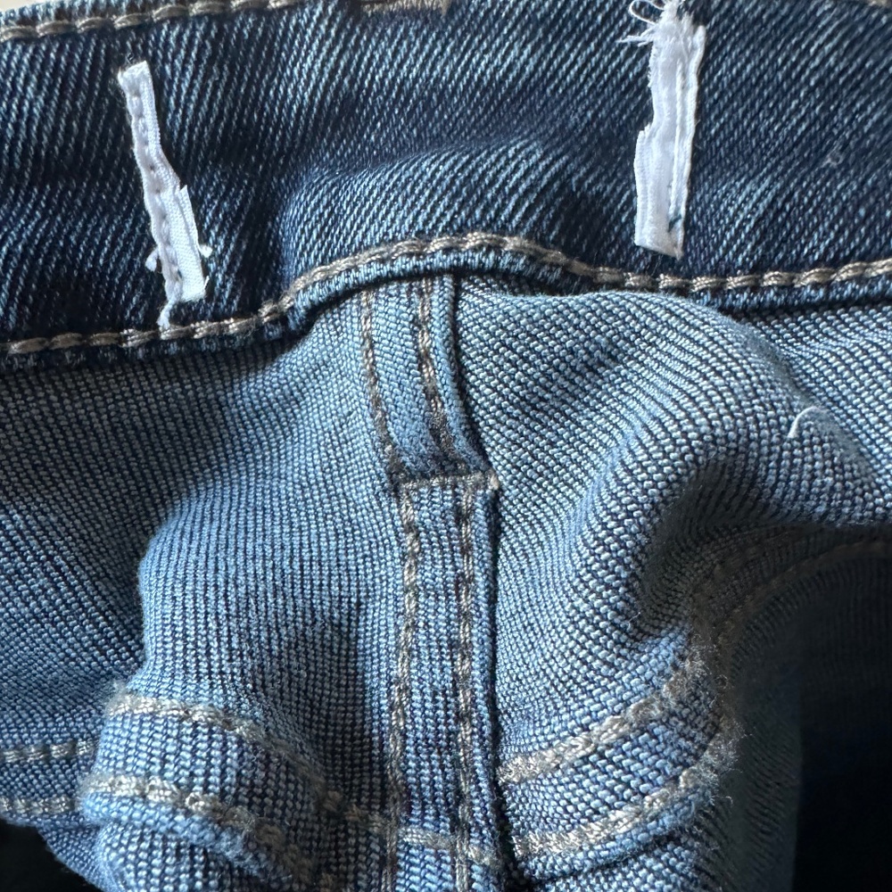 NEW Evereve High Rise EVER Straight button Fly Jean Deep Blue Wash 25 & 26 - Picture 7 of 7
